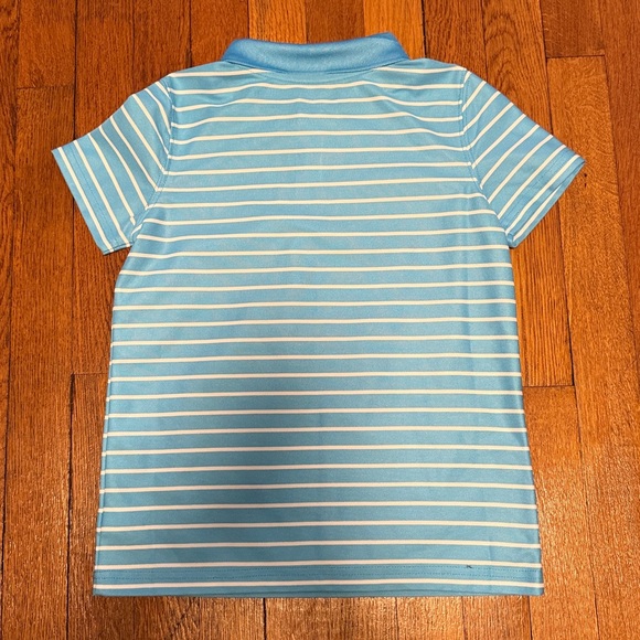 Crown & Ivy Boys Polo Shirts Lot - Blue & Green Striped Size 7 - Picture 5 of 9